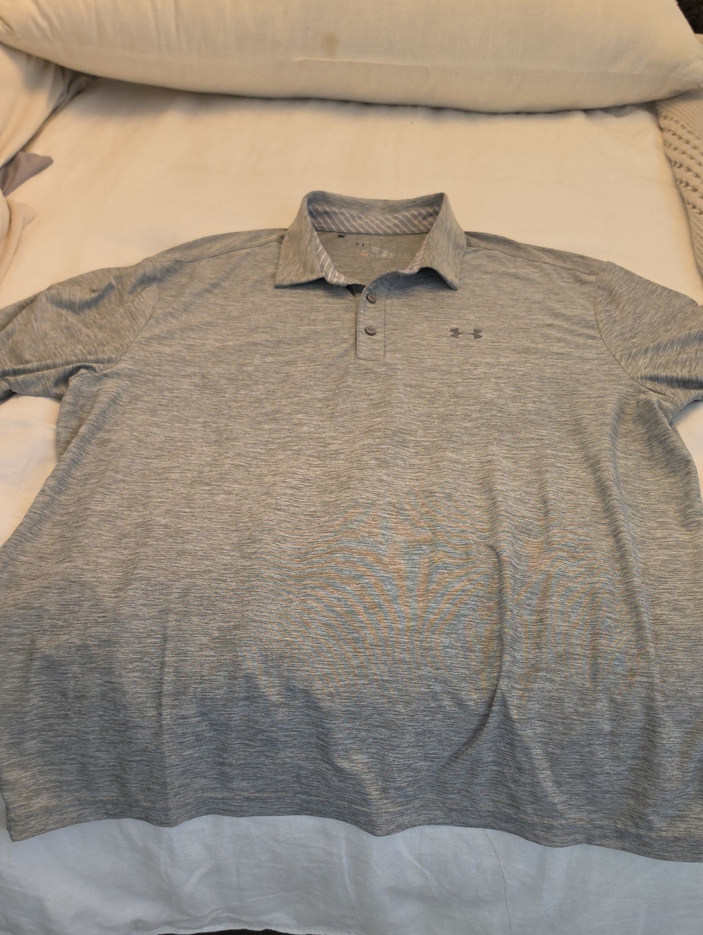 Under Armour Men’s Heather Gray Performance Polo
